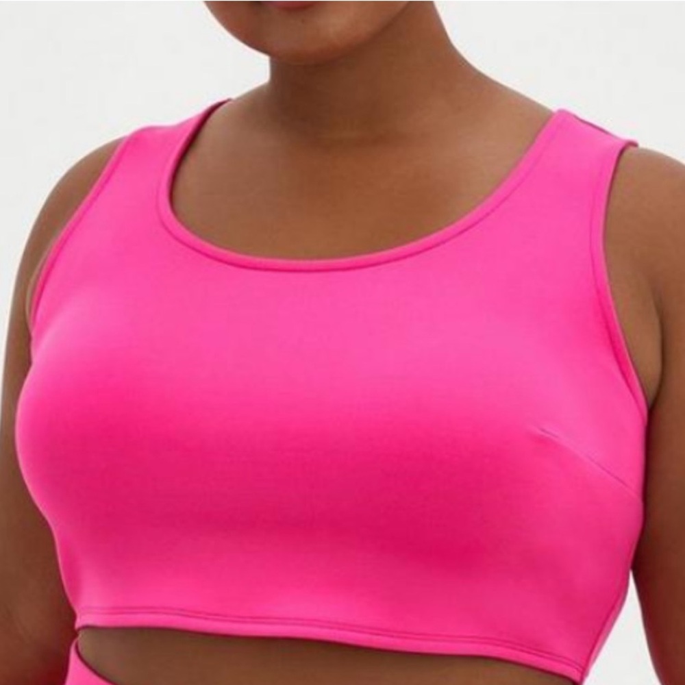 Torrid 🔥HOT🔥 Pink Glo Scuba Skater Crop Top Plus Size 4 (TOP FOR SALE ONLY)